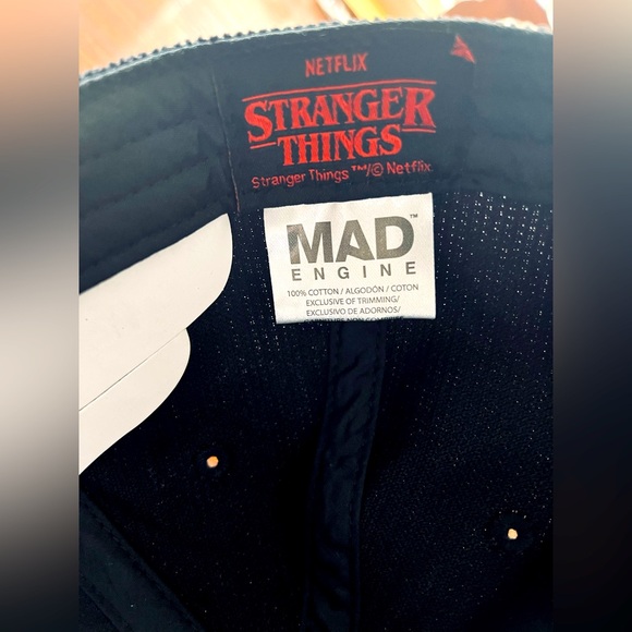 Netflix Stranger Things Hellfire Club Corduroy Adjustable Trucker Hat Cap - Picture 4 of 4